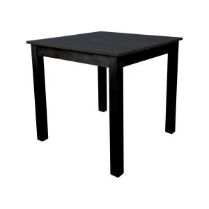 Super-Seat | The Parker hospitality tables black café 80x80cm | Black wooden table, four straight legs, minimalist design for cafes. | Hospitality Furniture