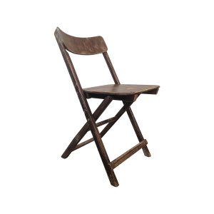 Super-Seat | The Kingston Vintage Wooden Folding Chairs Brown | Brown wood color with vintage look, curved back, straight legs. | Hospitality Furniture