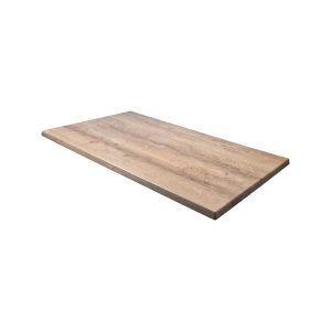 Super-Seat | A Werzalit Hospitality Terrace Table Top | Light brown finish, visible wood grain, 120x70cm, on a white background. | Hospitality Furniture