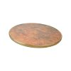Super-Seat | The Werzalit hospitality (patio) table top | Round, copper-gold werzalit table top with thin raised edge. | Hospitality Furniture