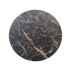 HPL hospitality ( outdoor ) table tops black marble round 70cm