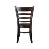 Super-Seat | The Alessandro wooden bistro chair | Wooden with dark finish, black leather seat, classic and elegant design. | Hospitality Furniture