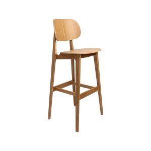 Super-Seat | Scandinavian design bar stool Bonn honey oak | Chair with natural honing oak finish, slim legs. . | Hospitality Furniture