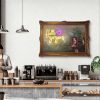 Super-Seat | A modern café interior | Black metal chairs, gold-framed wooden tables and neon art for a vintage look. | Hospitality Furniture