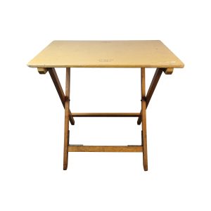 Super-Seat | v. Stokkum Blank Wooden Parade Folding Table | This folding table is of blank wood with a surface that is somewhat damaged. . | Hospitality Furniture