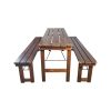 Super-Seat | The Deluxe beer table sets wooden picnic sets 180x50cm | Weatherproof wooden table and benches in reinforced wood. |. | Hospitality Furniture