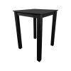 Super-Seat | Square Black Wooden Parker Café Bar Table | A black wood 80x80cm table with four legs and rounded corners. Ideal for dining. | Horecameubilair