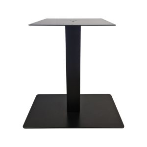 Super-Seat | The Design Center Leg Table Frames | Black metal table with rectangular top and wide base, modern and sleek design. | Hospitality Furniture