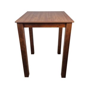 Super-Seat | Café Table | The Parker Brown Café table has a medium-brown wood finish with a rectangular top and straight legs. | Horecameubilair