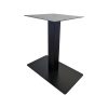 Super-Seat | Design Central Leg Table Bases | Black metal with central leg; flat rectangular base. Great for dining or office use. | Horecameubilair