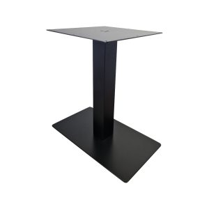 Super-Seat | Design Central Leg Table Bases | Black metal with central leg; flat rectangular base. Great for dining or office use. | Horecameubilair