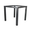 Super-Seat | The Square table bases black 76x76cm | Black metal frame with four legs, minimalist design, fixing screws. | Hospitality Furniture