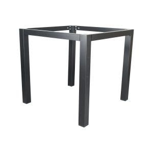 Super-Seat | The Square tafelonderstellen zwart 76x76cm | Minimalistisch metalen onderstel in zwart, zonder blad. | Horecameubilair