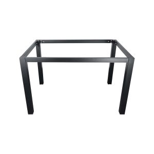 Super-Seat | Rectangle tafelonderstellen zwart 76x116cm | Zwart metalen frame, vierkante poten; strak en minimalistisch ontwerp. | Horecameubilair