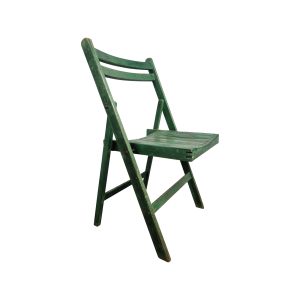 Super-Seat | De Verde Vintage Wooden Folding Chair Grass Green | Grass green wooden folding chair with vintage look and white background. | Hospitality Furniture