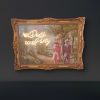 Super-Seat | Neon art 'PARTY' in antique gold frame 107x75cm | Antique gold frame, colorful neon text in classic style |. | Hospitality Furniture