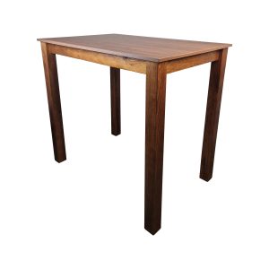 Super-Seat | The Parker brown café bar standing table | Deze bruine tafel heeft een natuurlijke houtnerf en rechte houten poten. Perfect voor cafés. | Horecameubilair