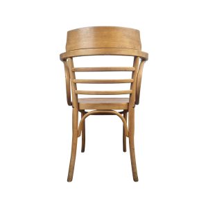 Super-Seat | Toulouse Thonet Chair | Light brown wood with curved backrest, slats, and subtly curved legs for elegance. | Horecameubilair