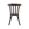 Super-Seat | The Thonet Café Stacking Chairs | Wooden chair in dark brown with curved backrest and vertical bars, ideal for café. | Hospitality Furniture