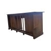 Super-Seat | Vintage Oak Apothecary Desk | Dark oak, sturdy design with generous storage and open base. | Hospitality Furniture