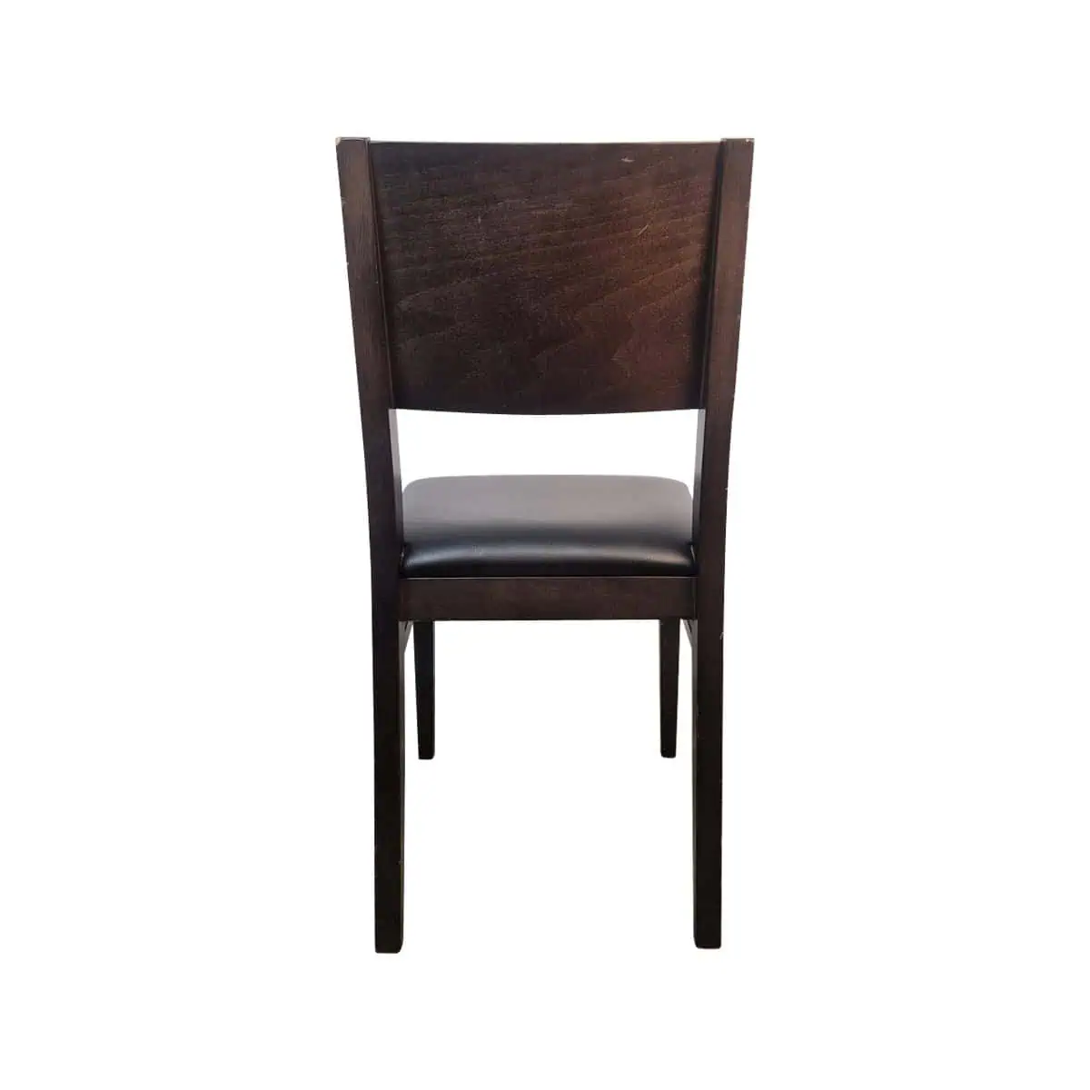Super-Seat | The Jameson Bistro Chairs | Dark wood, black leather, sleek back and legs for a functional look. | Hospitality Furniture