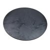 Super-Seat | The HPL hospitality (patio) table tops moon relief black round 80cm | Black slate, round shape, rough texture, natural patterns. | Hospitality Furniture