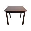 Super-Seat | The Essex wooden hospitality table (80x70cm) | Donkerbruin hout, glad oppervlak, vier rechte poten, rechthoekig design. | Horecameubilair