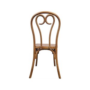Super-Seat | The Thonet Heart-Back stackable plastic chair | Lichtbruine kunststof stoel met hartvormige rugleuning en gebogen details. | Horecameubilair