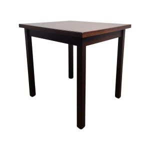 Super-Seat | The Essex wooden hospitality table | Donkerbruin hout, vierkante vorm, rechte poten, geheel van massief hout. | Horecameubilair