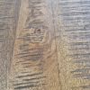 Super-Seat | Close-up of the Vintage Mango Wood Table Tops R'dam 70x70cm | Bruin mangohout met zichtbare noesten, krasjes & houtnerf, natuurlijke uitstraling |. | Horecameubilair