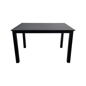 Super-Seat | The Empire hospitality tables black melamine 120x80cm with base | Black melamine table, metal base, four straight legs |. | Hospitality Furniture