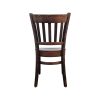 Super-Seat | The Richmond vintage wooden café chair in dark brown | Donkerbruine houten stoel met latten rugleuning, volledig hout, vintage uitstraling. | Horecameubilair