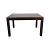 Super-Seat | The Oxford vintage wooden cafe tables 130x180cm | Dark brown rectangular wooden table with straight legs, solid wood. | Hospitality Furniture