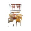 Super-Seat | The Mix Set Tubax & Thonet - 10x vintage wooden café chairs | Dark brown wood, metal legs, classic vintage design, smooth finish. | Hospitality Furniture
