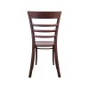 Super-Seat | The Tobias Thonet wooden café chairs vintage brown | Brown wood, ladder-back, smooth finish, slightly curved legs. | Hospitality Furniture