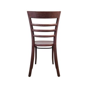 Super-Seat | The Tobias Thonet wooden café chairs vintage brown | Brown wood, ladder-back, smooth finish, slightly curved legs. | Hospitality Furniture