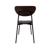Super-Seat | The Must Scandinavian design chairs wood / black | Dark wood rug, black metal frame, black seat. | Hospitality Furniture