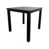 Super-Seat | The Empire hospitality table | Square black table (80x80cm), black melamine top, sturdy metal leg, matte finish. | Hospitality Furniture