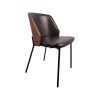 Super-Seat | The New York designer chairs wood black leather | Black leather chairs and carpet, wood side panels, black metal legs. | Hospitality Furniture