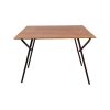 Super-Seat | The Tudor vintage wooden exam tables 60x90cm | Brown wood top, black metal legs, rectangular folding design. | Hospitality Furniture