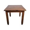 Super-Seat | The Stonemill vintage wooden tables 80x80cm Square wooden table with visible wear, natural wood, sturdy four legs. | Hospitality Furniture