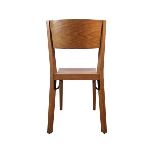 Super-Seat | Arden Hutten wooden designer chairs | Warm wood color, all wood, straight legs, slightly curved back, sleek design. | Hospitality Furniture