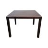 Super-Seat | Der Nordby Vintage-Holz-Stammtisch in Dunkelbraun | Vierkante eettafel van donkerbruin hout, massief vierpoots design, rustieke uitstraling |. | Horecameubilair