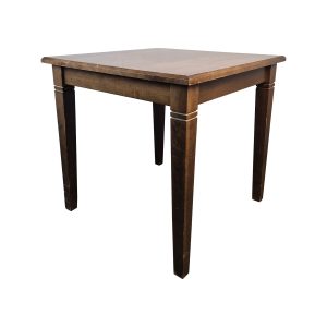Super-Seat | The Barton Vintage-Caféhaustische aus dunklem Holz | Donkerbruin houten vierkante tafel, glad oppervlak, rechte poten, klassieke details. | Horecameubilair