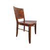 Super-Seat | The Marlow wooden café chairs Dark brown wood, visible grain, warm patina, slightly curved back, flat seat. | Hospitality Furniture