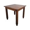 Super-Seat | The Stonemill vintage wooden tables 80x80cm Square wooden table, brown, solid wood, visible signs of use, smooth top. | Hospitality Furniture