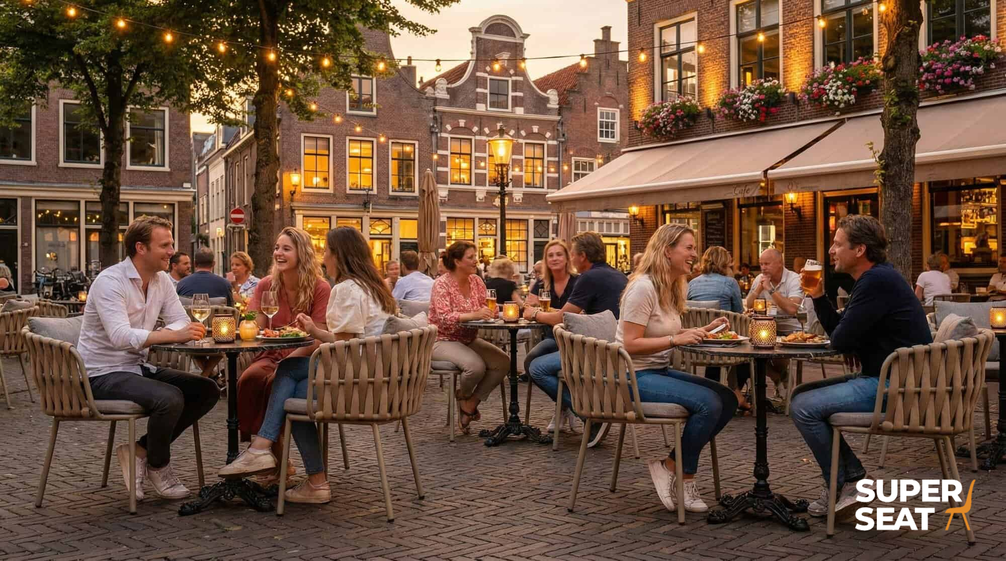 Onnoble design ( outdoor ) stackable chairs taupe