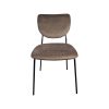 Jazz retro hospitality design stacking chairs velvet mocha