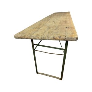 Super-Seat |Black and gold metal table with black frame, top 70 cm, photographed on white. | Hospitality Furniture