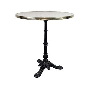Super-Seat | Hospitality tables black gold top with black base 70 cm | Round table, gold top, black base, three decorative, metal legs. | Hospitality Furniture